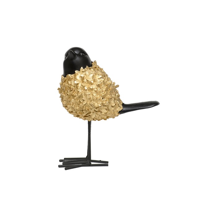 Декоративная «Птица», 122×70×135 мм, цвет золотой / чёрный - Фото 1
