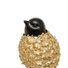 Декоративная «Птица», 122×70×135 мм, цвет золотой / чёрный - Фото 2