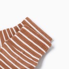 Носки женские, цвет кофейные с белой полоской, размер 36-40 - фото 24163145