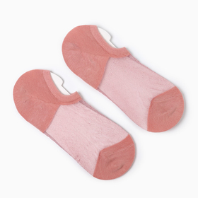 Носки женские укороченные, цвет розовый, размер 36-40