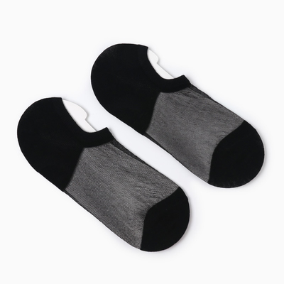 Носки женские укороченные, цвет черный, размер 36-40