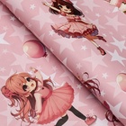 Бумага упаковочная двухсторонняя «Девочка и торт», глянец 100×70 см - Фото 2