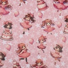 Бумага упаковочная двухсторонняя «Девочка и торт», глянец 100×70 см - Фото 5