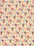 Бумага упаковочная глянцевая двусторонняя «Зверята с шарами», 100×70 см - Фото 2