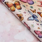 Бумага упаковочная глянцевая двусторонняя "Яркие бабочки", 100 х 70 см - Фото 3