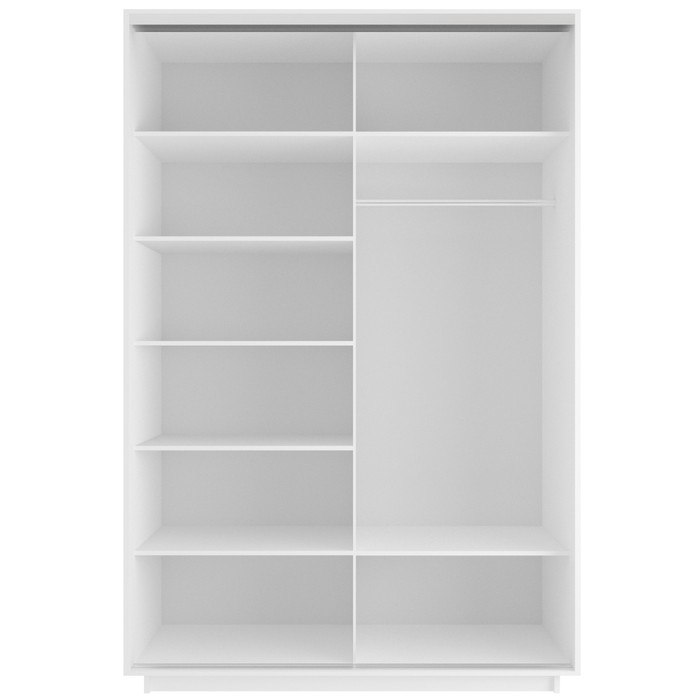 Шкаф - купе двухдверный «Экспресс», 1200×600×2200 мм, цвет белый снег