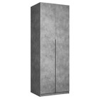 Шкаф распашной «Локер», 800×530×2200 мм, штанга, выдвижной модуль, цвет бетон - Фото 1