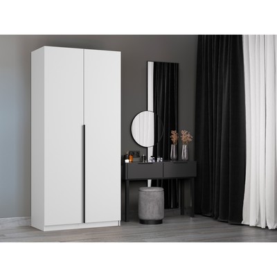 Шкаф распашной «Локер», 1000×530×2200 мм, полки, цвет белый снег