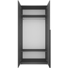 Шкаф распашной «Локер», 1000×530×2200 мм, штанга, цвет серый диамант - Фото 3