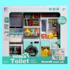 Набор мебели для кукол «Ванная комната»: санузел, постирочная, гардеробная - фото 9831939
