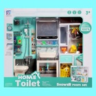 Набор мебели для кукол «Ванная комната»: санузел, раковина, гардеробная - фото 4453065