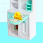 Набор мебели для кукол «Ванная комната»: санузел, раковина, гардеробная - фото 4453057