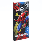 Акварель медовая «Человек-паук», 12 цветов, в картонной коробке, без кисти - фото 9900103