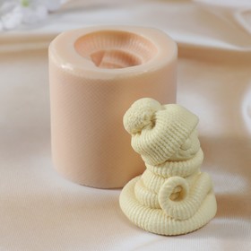 Силиконовый молд для заливки «Змея в шапке», 7×6×5.5 см