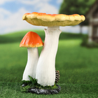 Садовая фигура "Гриб сыроежка с ежиком" 28х22х21см - фото 24049773