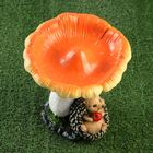 Садовая фигура "Гриб сыроежка с ежиком" 28х22х21см - фото 24049774