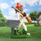 Садовая фигура "Собака с табличкой" открыто для друзей, 52см - Фото 3