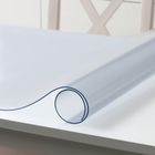 Термоскатерть с тиснением Доляна «Гибкое стекло», 90×140 см, толщина 2 мм - фото 24036070