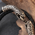 Браслет «Змеи», латунь - Фото 2