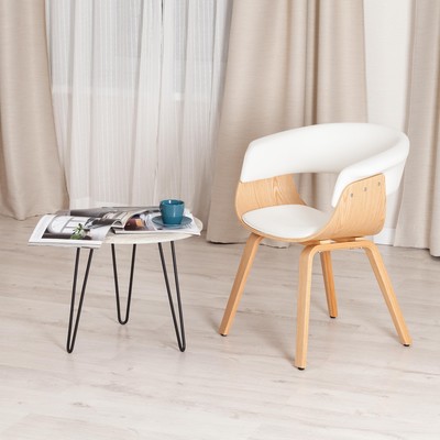 Стул VIMTA 8021, экокожа, 690×560×770 мм, цвет натуральный/белый