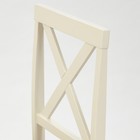 Комплект Хадсон (стол + 4 стула) гевея/мдф, ivory white, стол 110х70х75см /стул 44х42х89см   1050814 - Фото 5