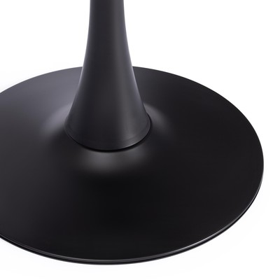 Стол TULIP 70, 700×700×750 мм, металл/МДФ, цвет чёрный