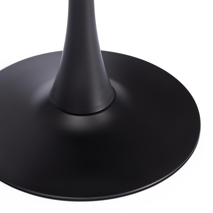 Стол TULIP 70 (mod, 46) металл/мдф, черный 70x70x75 см - фото 1908176972
