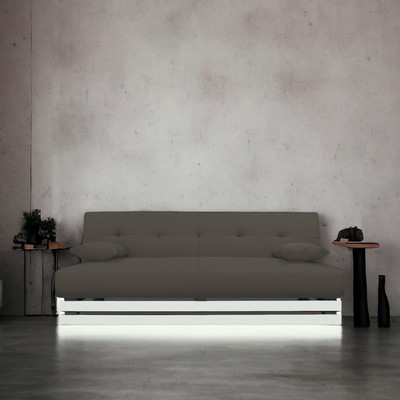 Диван прямой «Манго 1», спальное место 1100×1920 мм, обивка ткань, цвет нео графит