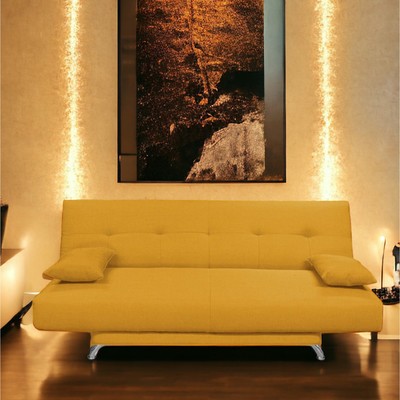 Диван прямой «Манго 2», спальное место 1100×1920 мм, обивка ткань, цвет савана елоу