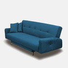 Диван прямой «Манго 3», спальное место 1100×1920 мм, обивка ткань, цвет савана деним - Фото 3