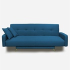 Диван прямой «Манго 3», спальное место 1100×1920 мм, обивка ткань, цвет савана деним - Фото 5