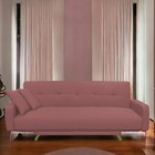 Диван прямой «Манго 3», спальное место 1100×1920 мм, обивка ткань, цвет савана даймроуз - Фото 1