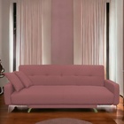 Диван прямой «Манго 3», спальное место 1100×1920 мм, обивка ткань, цвет савана даймроуз - Фото 4