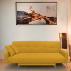 Диван прямой «Манго 3», спальное место 1100×1920 мм, обивка ткань, цвет савана елоу - Фото 4