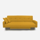 Диван прямой «Манго 3», спальное место 1100×1920 мм, обивка ткань, цвет савана елоу - Фото 5