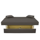 Диван прямой «Манго 4,» спальное место 1100×1920 мм, ткань «нео графит», подушки «нео графит» - Фото 4