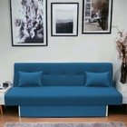 Диван прямой «Манго 4», спальное место 1100×1920 мм, обивка ткань, цвет савана деним - Фото 1