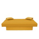 Диван прямой «Манго 4», спальное место 1100×1920 мм, обивка ткань, цвет савана елоу - Фото 3