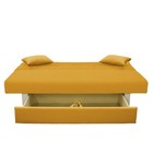 Диван прямой «Манго 4», спальное место 1100×1920 мм, обивка ткань, цвет савана елоу - Фото 4