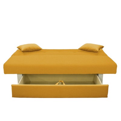 Диван Манго 4, ткань Савана Елоу, подушки Савана Елоу С/М 1100х1920