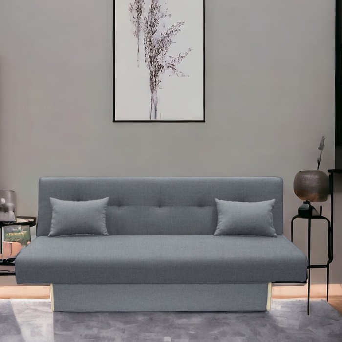 Диван прямой «Манго 4», спальное место 1100×1920 мм, обивка ткань, цвет савана маус - Фото 1