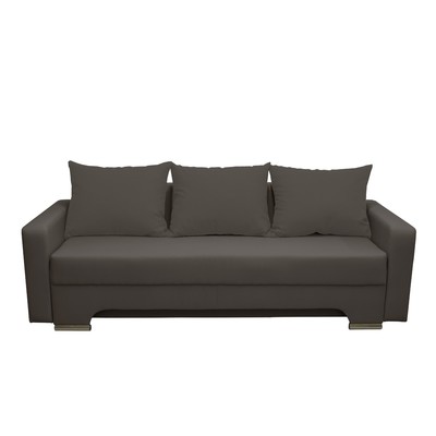 Диван прямой «Киви», с подлокотниками, спальное место 1350×1920 мм, обивка ткань, цвет нео графит