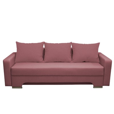 Диван прямой «Киви», с подлокотниками, спальное место 1350×1920 мм, обивка ткань, цвет савана даймроуз