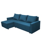 Диван угловой «Шерри», с подлокотниками, спальное место 1350×1920 мм, ткань, цвет савана деним - Фото 5