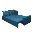 Диван угловой «Шерри», с подлокотниками, спальное место 1350×1920 мм, ткань, цвет савана деним - Фото 7