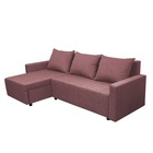 Диван угловой раскладной «Шерри», с подлокотниками, спальное место 1350×1920 мм, ткань, цвет савана даймроуз - Фото 5