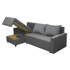 Диван угловой раскладной «Шерри», с подлокотниками, спальное место 1350×1920 мм, ткань, цвет савана маус - Фото 6