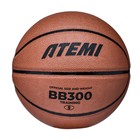 Мяч баскетбольный Atemi, размер 5, синт. кожа ПВХ, 8 панелей, BB300N, окруж 68-71, клееный   1053073 - фото 5521885