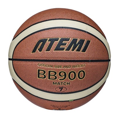 Мяч баскетбольный Atemi, размер 7, композит. кожа, 12 панелей, BB900N, окруж 75-78, клееный   105307