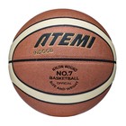 Мяч баскетбольный Atemi, размер 7, композит. кожа, 12 панелей, BB900N, окруж 75-78, клееный   105307 - Фото 3